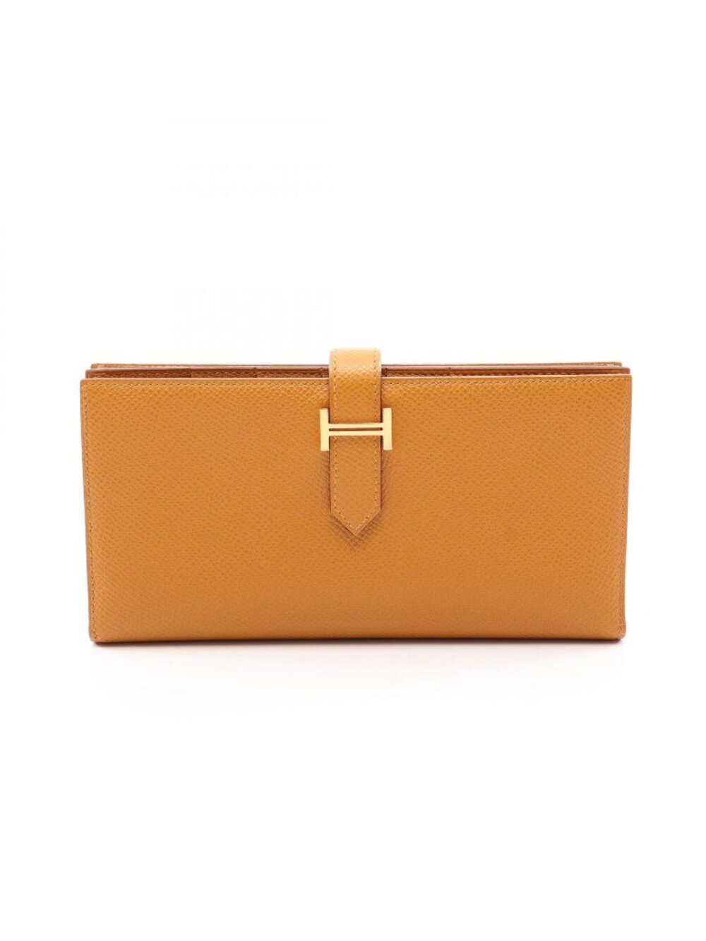 Hermes Bifold Wallet Bearn Soufflet Sesame Calfskin